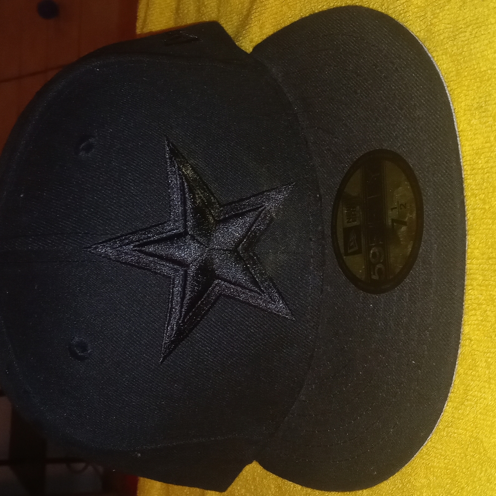 Blacked out dallas cowboys fitted